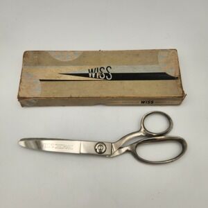 Vintage Wiss Model C Pinking Shears Made in USA with Original Box and Manual